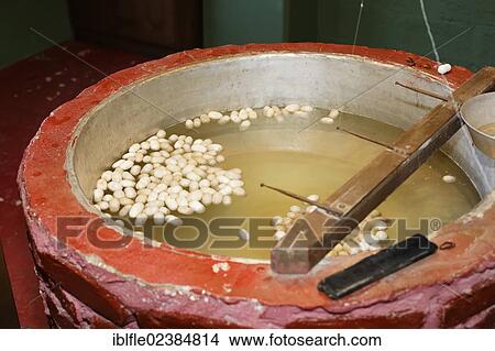 "Silk cocoons, silk mill, carpet factory, Antalya, Turkey, Asia" View Large Photo Image Picture - "Silk cocoons, silk mill, carpet factory, Antalya, Turkey, Asia". Fotosearch
