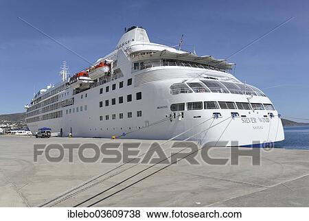 "Silver Wind, cruise ship, built in 1995, length 155. 75m, 296 passengers, Agios Nikolaos, Crete, Greece, Europe" View Large Photo Image Stock Photo - "Silver Wind, cruise ship, built in 1995, length 155. 75m, 296 passengers, Agios Nikolaos, Crete, Greece, Europe". Fotosearch