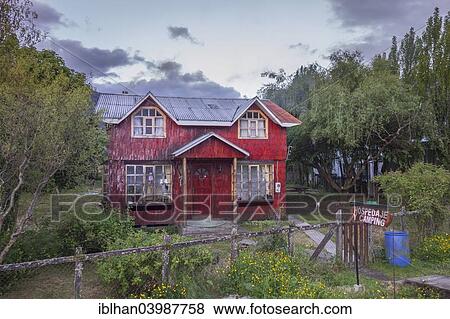 "Simple wooden houses, Puerto Puyuhuapi, Aysen, Chile, South America" View Large Photo Image Stock Photo - "Simple wooden houses, Puerto Puyuhuapi, Aysen, Chile, South America". Fotosearch