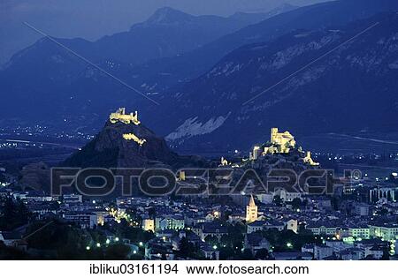 "Sion, Sitten at night, Rhonetal, Sion, Sitten, Lower Valais, Canton of Valais, Switzerland, Europe" View Large Photo Image Picture - "Sion, Sitten at night, Rhonetal, Sion, Sitten, Lower Valais, Canton of Valais, Switzerland, Europe". Fotosearch