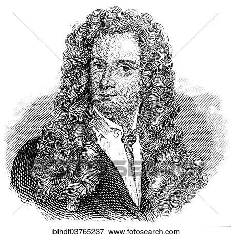 Stock Photo - "Sir Isaac Newton, 1642 - 1727, an English physicist and mathematician". Fotosearch