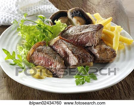 Sirloin steak and chips View Large Photo Image Stock Image - Sirloin steak and chips. Fotosearch