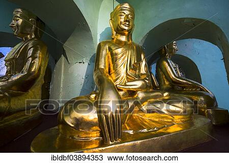 "Sitting Buddha Statue, Shwedagon Pagoda, Singuttara Hill, Yangon or Rangoon, Yangon Region, Myanmar, Asia" View Large Photo Image Stock Image - "Sitting Buddha Statue, Shwedagon Pagoda, Singuttara Hill, Yangon or Rangoon, Yangon Region, Myanmar, Asia". Fotosearch