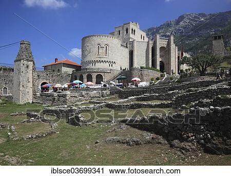 "Skanderbeg Museum, castle, fortress, Kruja, Durres County, Albania, Europe" View Large Photo Image Stock Image - "Skanderbeg Museum, castle, fortress, Kruja, Durres County, Albania, Europe". Fotosearch