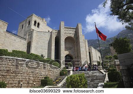 "Skanderbeg Museum, castle, fortress, Kruja, Durres County, Albania, Europe" View Large Photo Image Stock Photo - "Skanderbeg Museum, castle, fortress, Kruja, Durres County, Albania, Europe". Fotosearch