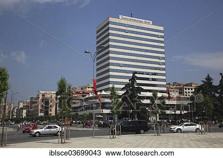 "Skanderbeg Square and the Tirana Hotel, Tirana, Albania, Europe" View Large Photo Image Stock Image - "Skanderbeg Square and the Tirana Hotel, Tirana, Albania, Europe". Fotosearch