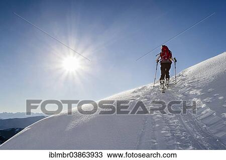 "Ski hiker ascending the Seespitz, South Tyrol, Italy, Europe" View Large Photo Image Stock Image - "Ski hiker ascending the Seespitz, South Tyrol, Italy, Europe". Fotosearch