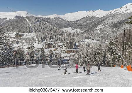 "Ski resort, Super-Lioran, Laveissiere, Parc naturel regional des volcans d'Auvergne, Cantal, Auvergne, France, Europe" View Large Photo Image Stock Photo - "Ski resort, Super-Lioran, Laveissiere, Parc naturel regional des volcans d'Auvergne, Cantal, Auvergne, France, Europe". Fotosearch