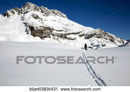 "Ski tourer in the high valley above Lech am Arlberg, Vorarlberg, Austria, Europe" View Large Photo Image Stock Image - "Ski tourer in the high valley above Lech am Arlberg, Vorarlberg, Austria, Europe". Fotosearch