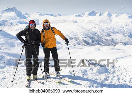 "Ski touring, Mount Simlefjellet, 1. 342m, Narvik, Nordland, Norway, Scandinavia, Europe" View Large Photo Image Stock Photo - "Ski touring, Mount Simlefjellet, 1. 342m, Narvik, Nordland, Norway, Scandinavia, Europe". Fotosearch