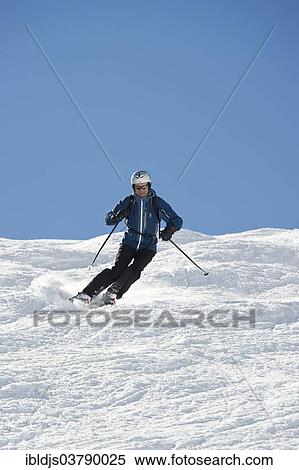 "Skier, Tignes, Val-d’Isere, Departement Savoie, Alps, France, Europe" View Large Photo Image Stock Photography - "Skier, Tignes, Val-d’Isere, Departement Savoie, Alps, France, Europe". Fotosearch