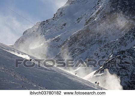 "Skiers going downhill, ski run in the Kuehtai ski resort, Sellrain Valley, Tyrol, Austria, Europe" View Large Photo Image Stock Image - "Skiers going downhill, ski run in the Kuehtai ski resort, Sellrain Valley, Tyrol, Austria, Europe". Fotosearch