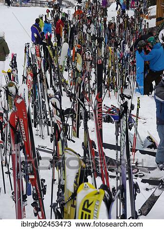 "Skis parked at the Mooserwirt in St. Anton am Arlberg, Tyrol, Austria, Europe" View Large Photo Image Stock Image - "Skis parked at the Mooserwirt in St. Anton am Arlberg, Tyrol, Austria, Europe". Fotosearch