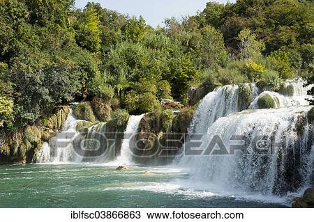 "Skradinski buk waterfall, Krka National Park, Sibenik-Knin County, Dalmatia, Croatia, Europe" View Large Photo Image Stock Image - "Skradinski buk waterfall, Krka National Park, Sibenik-Knin County, Dalmatia, Croatia, Europe". Fotosearch