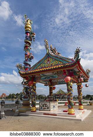 "Sky-earth-pillar at the Chinese Sanjao Phuya Temple or Saan Chao Pu Ya Temple, on Nong Bua Lake, Udon Thani, Isan, Thailand, Asia" View Large Photo Image Stock Image - "Sky-earth-pillar at the Chinese Sanjao Phuya Temple or Saan Chao Pu Ya Temple, on Nong Bua Lake, Udon Thani, Isan, Thailand, Asia". Fotosearch