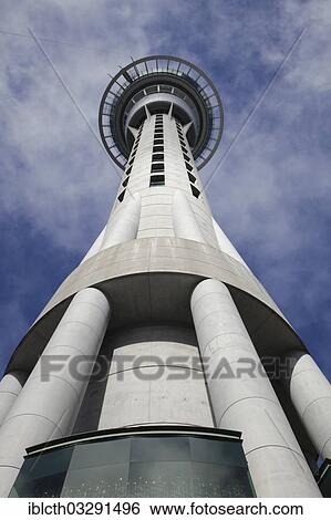 Stock Photograph - "Sky Tower, Auckland, Auckland Region, New Zealand, Oceania". Fotosearch