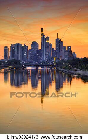 "Skyline at dusk, TaunusTurm, Tower 185, Commerzbank, MesseTurm, ECB, European Central Bank, Helaba Landesbank Hessen, German Bank, Frankfurt Cathedral, Flosserbrucke bridge, Frankfurt am Main, Hesse, Germany, Europe" View Large Photo Image Stock Image - "Skyline at dusk, TaunusTurm, Tower 185, Commerzbank, MesseTurm, ECB, European Central Bank, Helaba Landesbank Hessen, German Bank, Frankfurt Cathedral, Flosserbrucke bridge, Frankfurt am Main, Hesse, Germany, Europe". Fotosearch