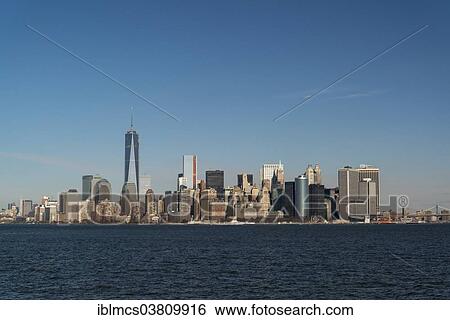"Skyline at the southern tip of Manhattan, New York City, New York, USA" View Large Photo Image Stock Photograph - "Skyline at the southern tip of Manhattan, New York City, New York, USA". Fotosearch