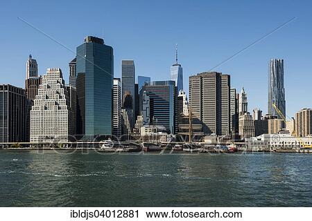 "Skyline, Downtown, Manhattan, New York, United States, North America" View Large Photo Image Stock Image - "Skyline, Downtown, Manhattan, New York, United States, North America". Fotosearch