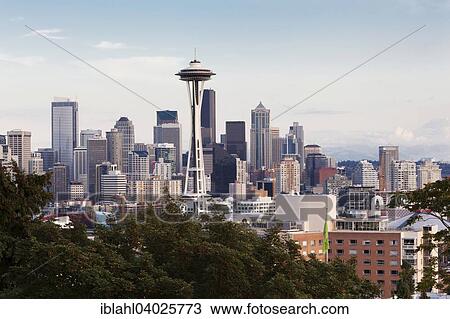 "Skyline of Downtown Seattle with the Space Needle and Mt Rainier, Seattle, Washington, United States, North America" View Large Photo Image Stock Image - "Skyline of Downtown Seattle with the Space Needle and Mt Rainier, Seattle, Washington, United States, North America". Fotosearch