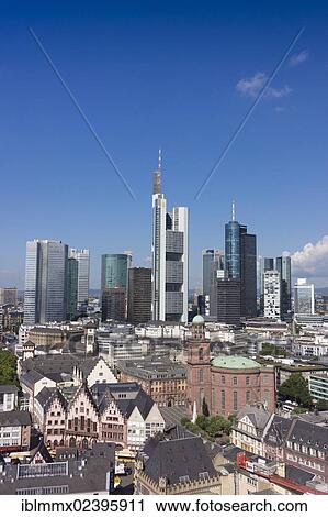 "Skyline of Frankfurt with skyscrapers and bank buildings, Frankfurt am Main, Hesse, Germany, Europe" View Large Photo Image Stock Image - "Skyline of Frankfurt with skyscrapers and bank buildings, Frankfurt am Main, Hesse, Germany, Europe". Fotosearch