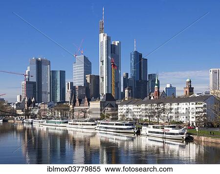 "Skyline of Frankfurt with the buildings of Opernturm, Frankfurt Cathedral, Deutsche Bank, Hessische Landesbank, Commerzbank, TaunusTurm, ECB, Frankfurt am Main, Hesse, Germany, Europe" View Large Photo Image Stock Photography - "Skyline of Frankfurt with the buildings of Opernturm, Frankfurt Cathedral, Deutsche Bank, Hessische Landesbank, Commerzbank, TaunusTurm, ECB, Frankfurt am Main, Hesse, Germany, Europe". Fotosearch