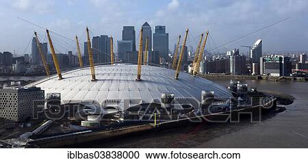 "Skyline of London with the financial district Canary Wharf and the Millennium Dome, O2 Arena, North Greenwich, London, England, United Kingdom, Europe" View Large Photo Image Stock Image - "Skyline of London with the financial district Canary Wharf and the Millennium Dome, O2 Arena, North Greenwich, London, England, United Kingdom, Europe". Fotosearch