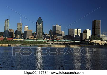 Skyline of Montreal, Quebec, Canada, North America View Large Photo Image Picture - Skyline of Montreal, Quebec, Canada, North America. Fotosearch