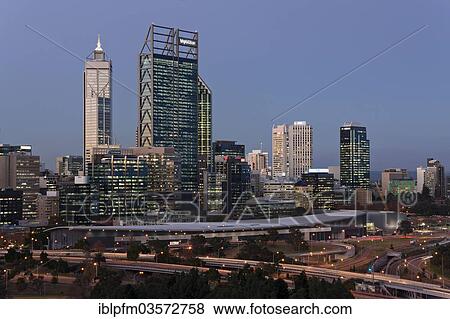 "Skyline of Perth at dusk, Perth, Western Australia, Australia, Oceania" View Large Photo Image Stock Photo - "Skyline of Perth at dusk, Perth, Western Australia, Australia, Oceania". Fotosearch
