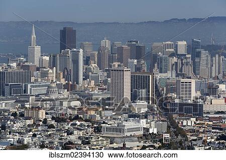 "Skyline of San Francisco as seen from Twin Peaks, California, USA" View Large Photo Image Stock Image - "Skyline of San Francisco as seen from Twin Peaks, California, USA". Fotosearch