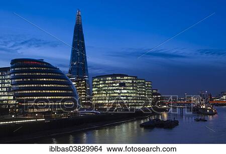 "Skyline of the office complex More London Riverside with City Hall, left, and The Shard, at the back, London, England, United Kingdom, Europe" View Large Photo Image Picture - "Skyline of the office complex More London Riverside with City Hall, left, and The Shard, at the back, London, England, United Kingdom, Europe". Fotosearch