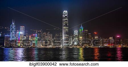 "Skyline with the Bank of China skyscraper and the Two International Finance Centre skyscraper, 2IFC, at night, Hong Kong Island, Hong Kong, China, Asia" View Large Photo Image Stock Image - "Skyline with the Bank of China skyscraper and the Two International Finance Centre skyscraper, 2IFC, at night, Hong Kong Island, Hong Kong, China, Asia". Fotosearch