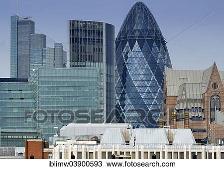 "Skyline with the office tower """"30 St Mary Axe"""", """"the Gherkin"""" or the """"Swiss Re Tower"""", London, England, United Kingdom, Europe" View Large Photo Image Stock Image - "Skyline with the office tower """"30 St Mary Axe"""", """"the Gherkin"""" or the """"Swiss Re Tower"""", London, England, United Kingdom, Europe". Fotosearch