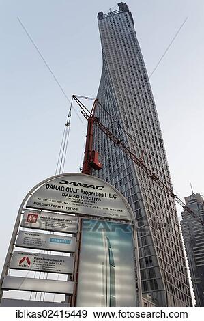 Skyscraper, DAMAC Heights, under construction, Dubai Marina district, Dubai, United Arab Emirates, Middle East, Asia View Large Photo Image Stock Photo - Skyscraper, DAMAC Heights, under construction, Dubai Marina district, Dubai, United Arab Emirates, Middle East, Asia. Fotosearch