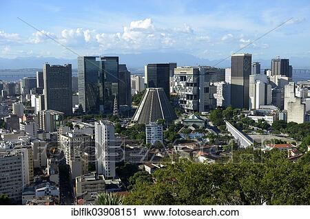"Skyscrapers and Cathedral of Rio de Janeiro, Rio de Janeiro State, Brazil, South America" View Large Photo Image Stock Image - "Skyscrapers and Cathedral of Rio de Janeiro, Rio de Janeiro State, Brazil, South America". Fotosearch