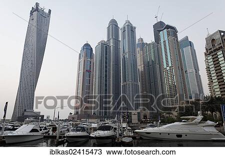 Skyscrapers at the marina, Dubai Marina district, Dubai, United Arab Emirates, Middle East, Asia View Large Photo Image Stock Image - Skyscrapers at the marina, Dubai Marina district, Dubai, United Arab Emirates, Middle East, Asia. Fotosearch