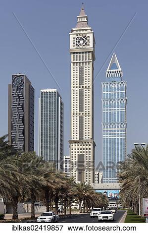 Skyscrapers built in differing architectural styles, Dubai International Financial Centre, DIFC, Dubai, United Arab Emirates, Middle East, Asia View Large Photo Image Stock Photo - Skyscrapers built in differing architectural styles, Dubai International Financial Centre, DIFC, Dubai, United Arab Emirates, Middle East, Asia. Fotosearch