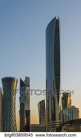 "Skyscrapers, Doha, Qatar, United Arab Emirates, Asia" View Large Photo Image Stock Photography - "Skyscrapers, Doha, Qatar, United Arab Emirates, Asia". Fotosearch