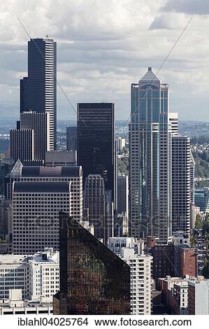 "Skyscrapers, Downtown Seattle, Seattle, Washington, United States, North America" View Large Photo Image Picture - "Skyscrapers, Downtown Seattle, Seattle, Washington, United States, North America". Fotosearch