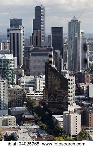 "Skyscrapers, Downtown Seattle, Seattle, Washington, United States, North America" View Large Photo Image Stock Photography - "Skyscrapers, Downtown Seattle, Seattle, Washington, United States, North America". Fotosearch