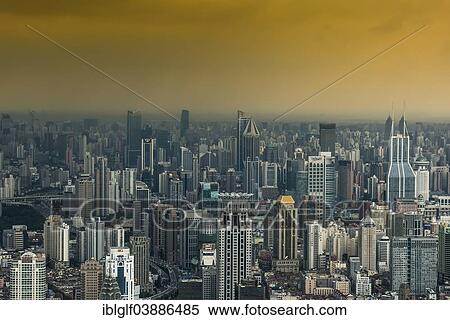 "Skyscrapers, from Tsing Mao Tower, Shanghai, China, Asia" View Large Photo Image Stock Photography - "Skyscrapers, from Tsing Mao Tower, Shanghai, China, Asia". Fotosearch