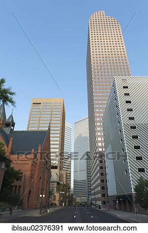 "Skyscrapers in the city center with Wells Fargo Center, Denver, Colorado, USA, United States of America, North America" View Large Photo Image Stock Image - "Skyscrapers in the city center with Wells Fargo Center, Denver, Colorado, USA, United States of America, North America". Fotosearch