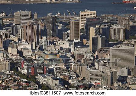 "Skyscrapers of the Central Business District, viewed from Lions Head, Cape Town, Western Cape, South Africa, Africa" View Large Photo Image Stock Photo - "Skyscrapers of the Central Business District, viewed from Lions Head, Cape Town, Western Cape, South Africa, Africa". Fotosearch