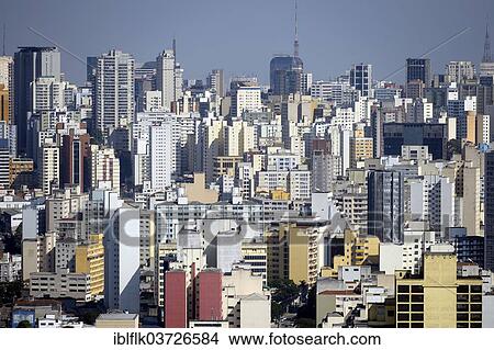 "Skyscrapers, sea of houses, Sao Paulo, Sao Paulo, Brazil, South America" View Large Photo Image Picture - "Skyscrapers, sea of houses, Sao Paulo, Sao Paulo, Brazil, South America". Fotosearch