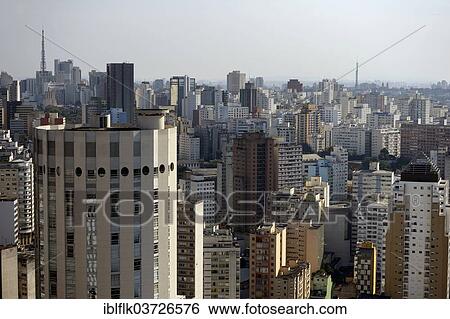 "Skyscrapers, sea of houses, Sao Paulo, Sao Paulo, Brazil, South America" View Large Photo Image Stock Photograph - "Skyscrapers, sea of houses, Sao Paulo, Sao Paulo, Brazil, South America". Fotosearch