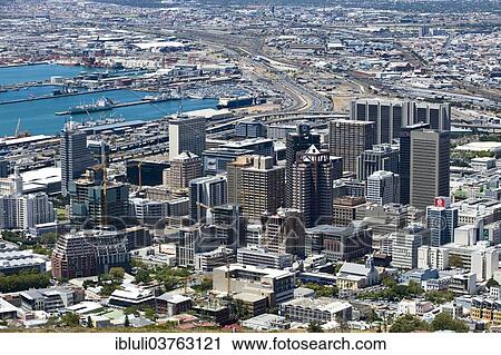"Skyscrapers, seen from Signal Hill, Cape Town, Western Cape, South Africa, Africa" View Large Photo Image Stock Image - "Skyscrapers, seen from Signal Hill, Cape Town, Western Cape, South Africa, Africa". Fotosearch
