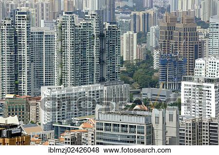 "Skyscrapers, seen from the Central Area, Central Business District, Singapore, Asia" View Large Photo Image Stock Photo - "Skyscrapers, seen from the Central Area, Central Business District, Singapore, Asia". Fotosearch