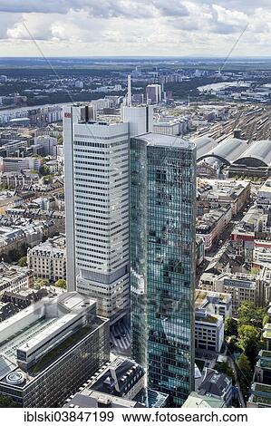"Skyscrapers, Silberturm or Silver Tower, Deutsche Bahn AG and Skyper, Westend, Frankfurt am Main, Hesse, Germany, Europe" View Large Photo Image Stock Photo - "Skyscrapers, Silberturm or Silver Tower, Deutsche Bahn AG and Skyper, Westend, Frankfurt am Main, Hesse, Germany, Europe". Fotosearch
