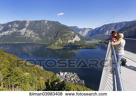 "Skywalk, observation platform, deck overlooking UNESCO world heritage site, Lake Hallstatt or Hallstatter See, Hallstatt, Salzkammergut, UNESCO-world heritage site Hallstatt-Dachstein Salzkammergut, Upper Austria, Austria, Europe" View Large Photo Image Stock Photo - "Skywalk, observation platform, deck overlooking UNESCO world heritage site, Lake Hallstatt or Hallstatter See, Hallstatt, Salzkammergut, UNESCO-world heritage site Hallstatt-Dachstein Salzkammergut, Upper Austria, Austria, Europe". Fotosearch