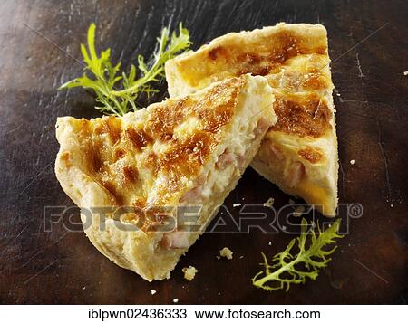 Slices of Quiche Lorraine View Large Photo Image Stock Image - Slices of Quiche Lorraine. Fotosearch